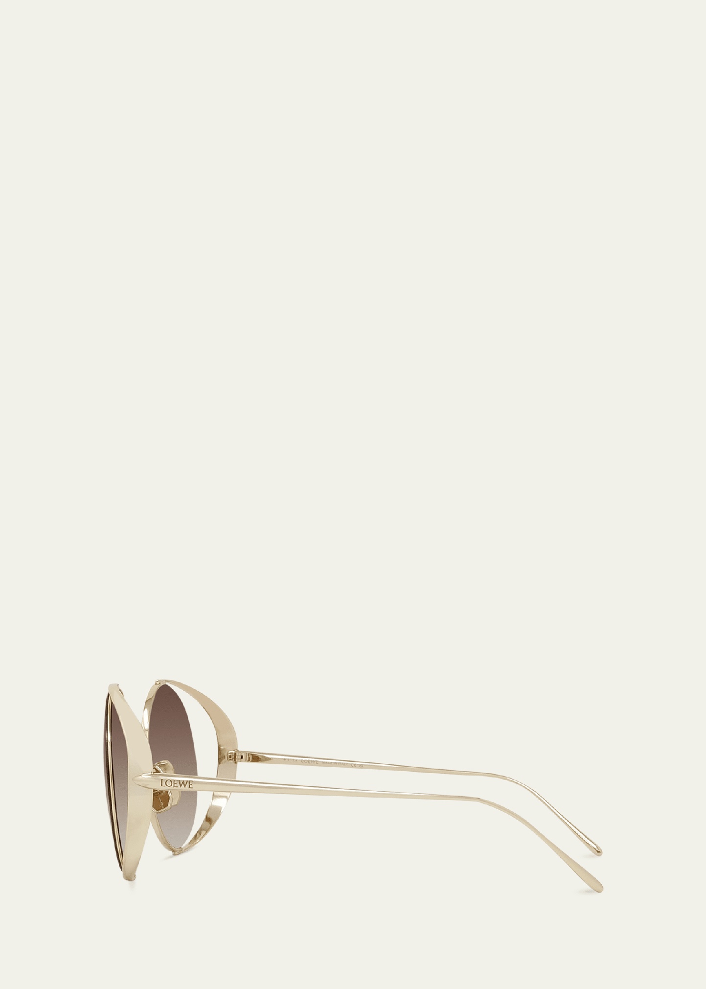 Signature Round Cutout Metal Sunglasses - 3