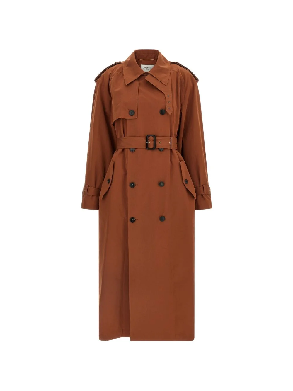 Saint Laurent Women Cotton And Silk Trench Coat - 1