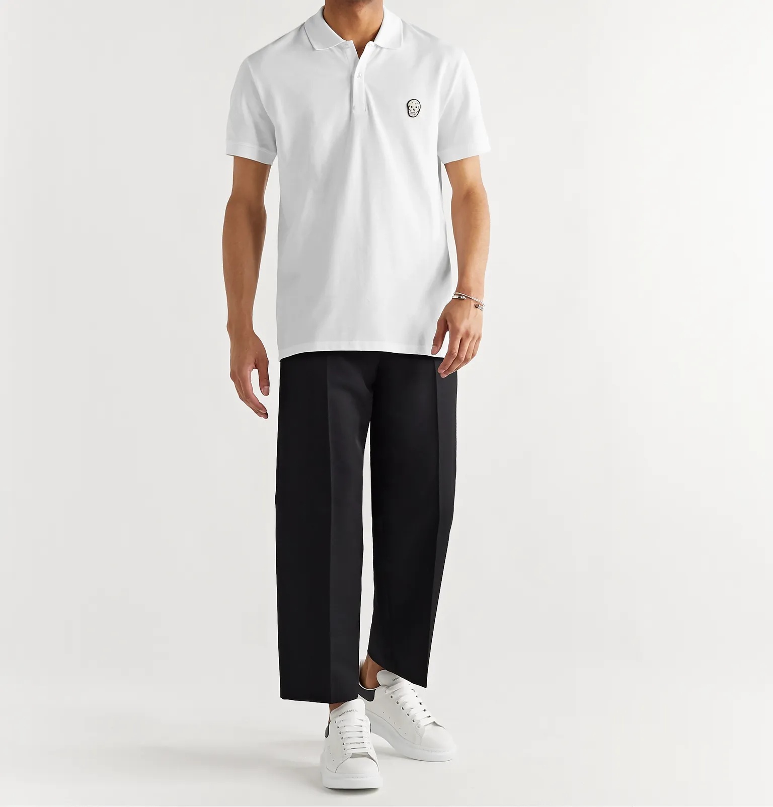 Appliquéd Cotton-Piqué Polo Shirt - 7