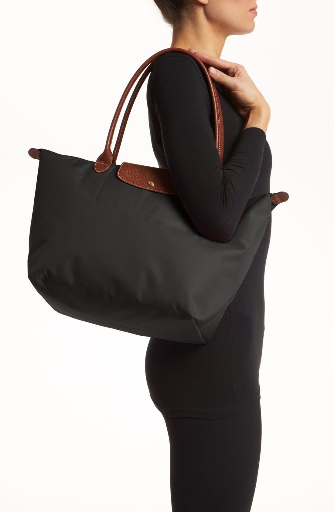 Longchamp Large Le Pliage Tote in Black at Nordstrom - 9