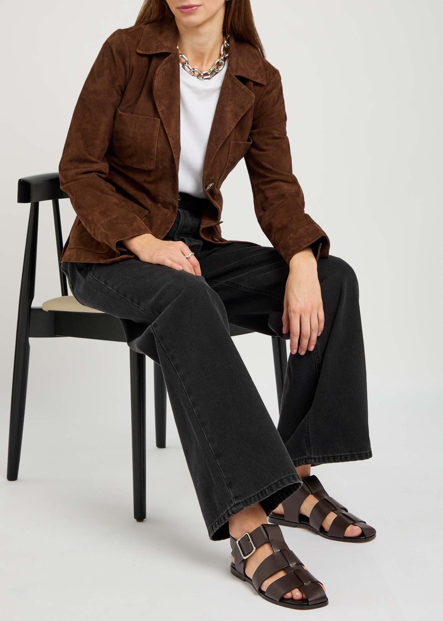 Aeyde Whit Leather Fisherman Sandals - 5