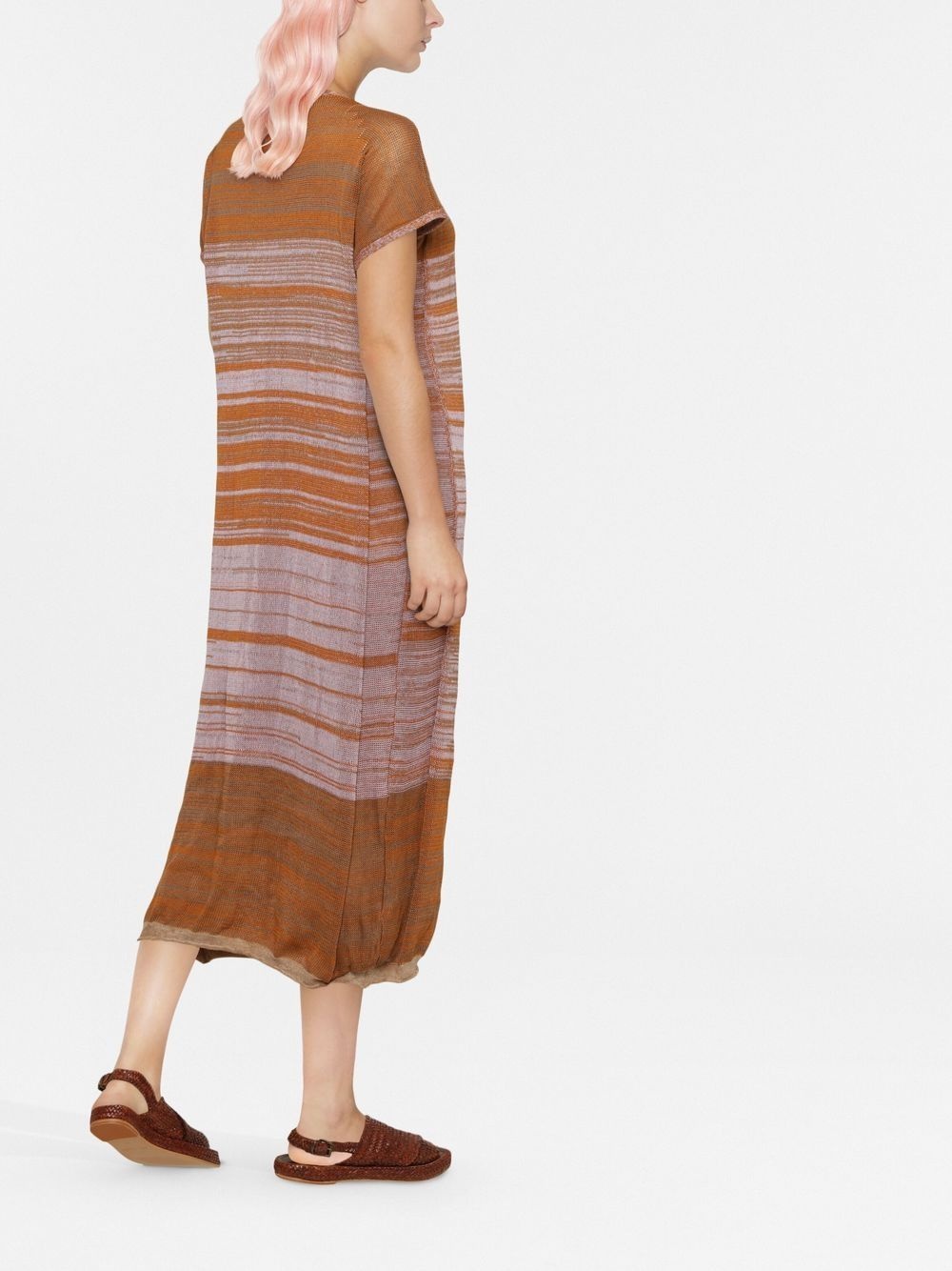 marl-knit shift dress - 3