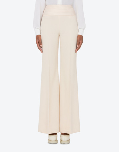 Moschino TUXEDO INSPIRED WOOL PALAZZO TROUSERS outlook