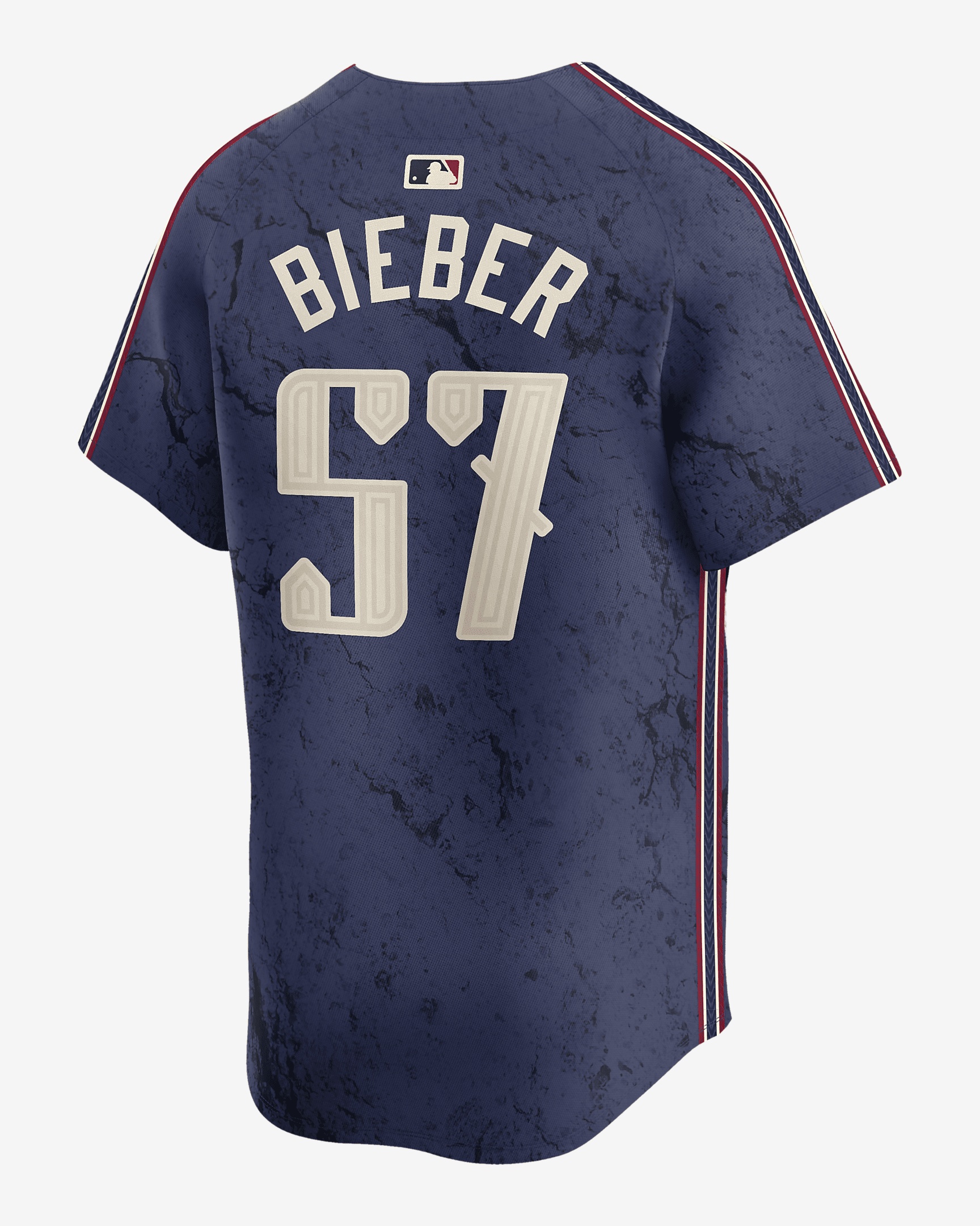 Shane Bieber Cleveland Guardians City Connect Nike Men's Dri-FIT ADV MLB Limited Jersey - 2