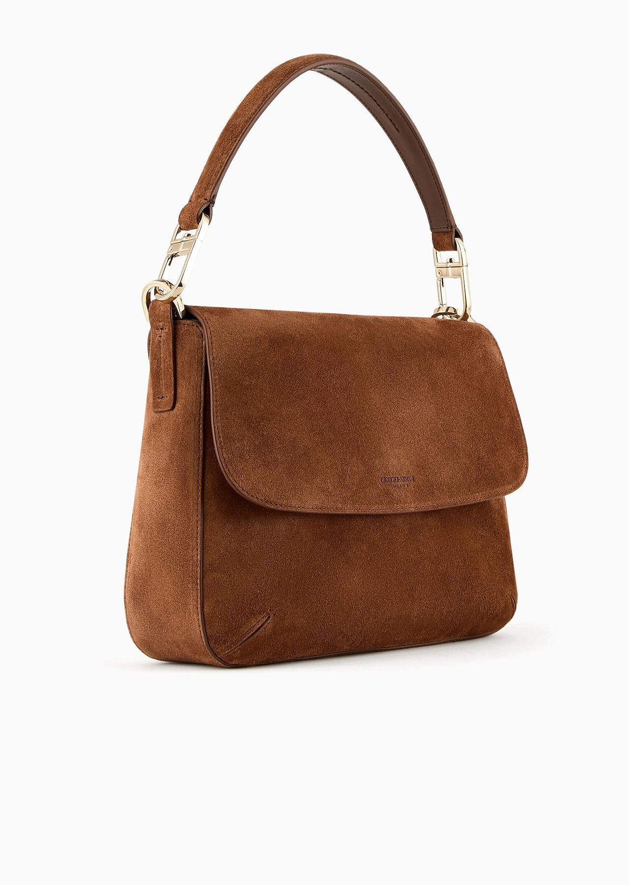 Medium la Prima Soft baguette bag in suede - 2