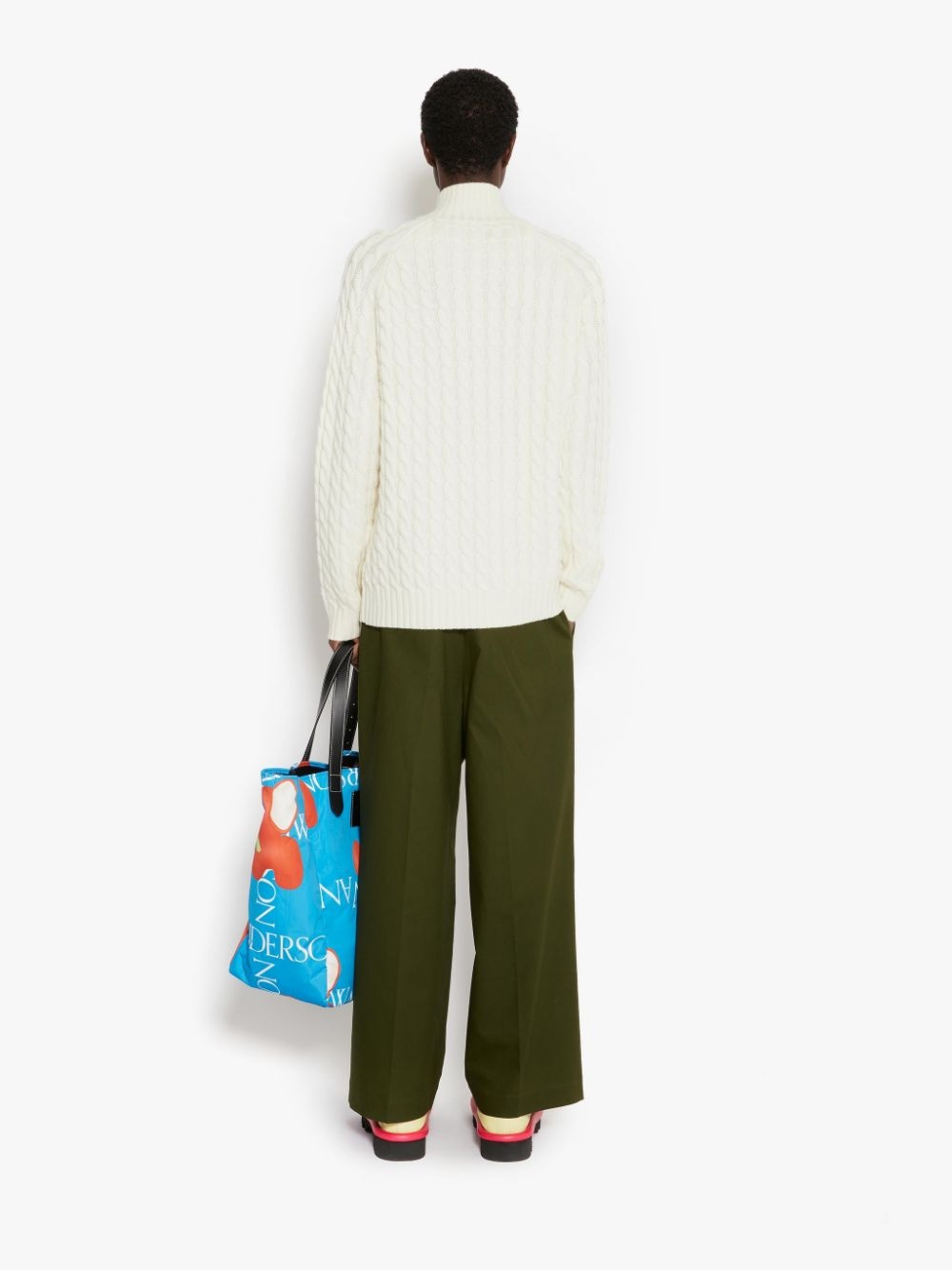 CABLE KNIT HENLEY JUMPER - 4