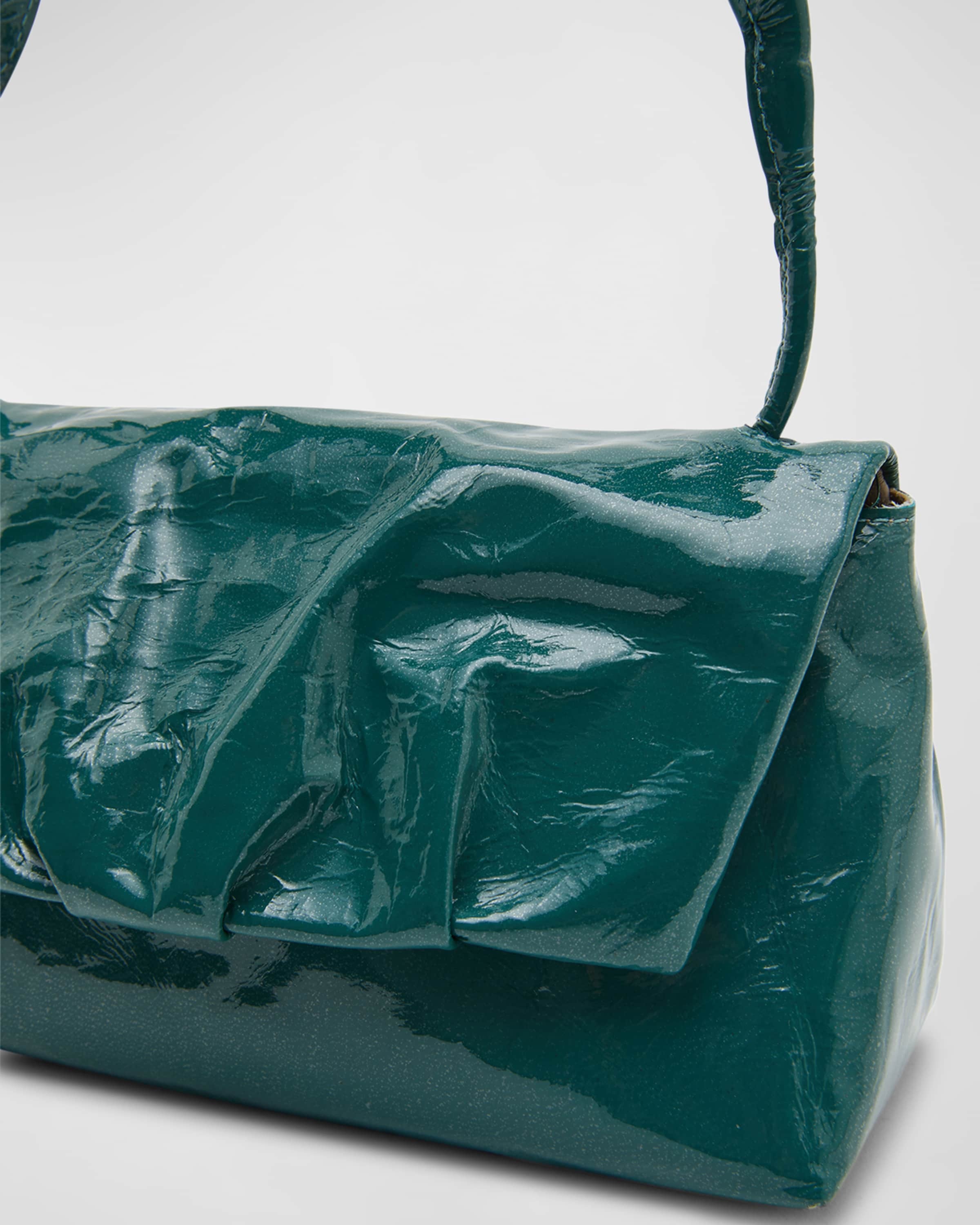 Small Flap Patent Leather Shoulder Bag - 3