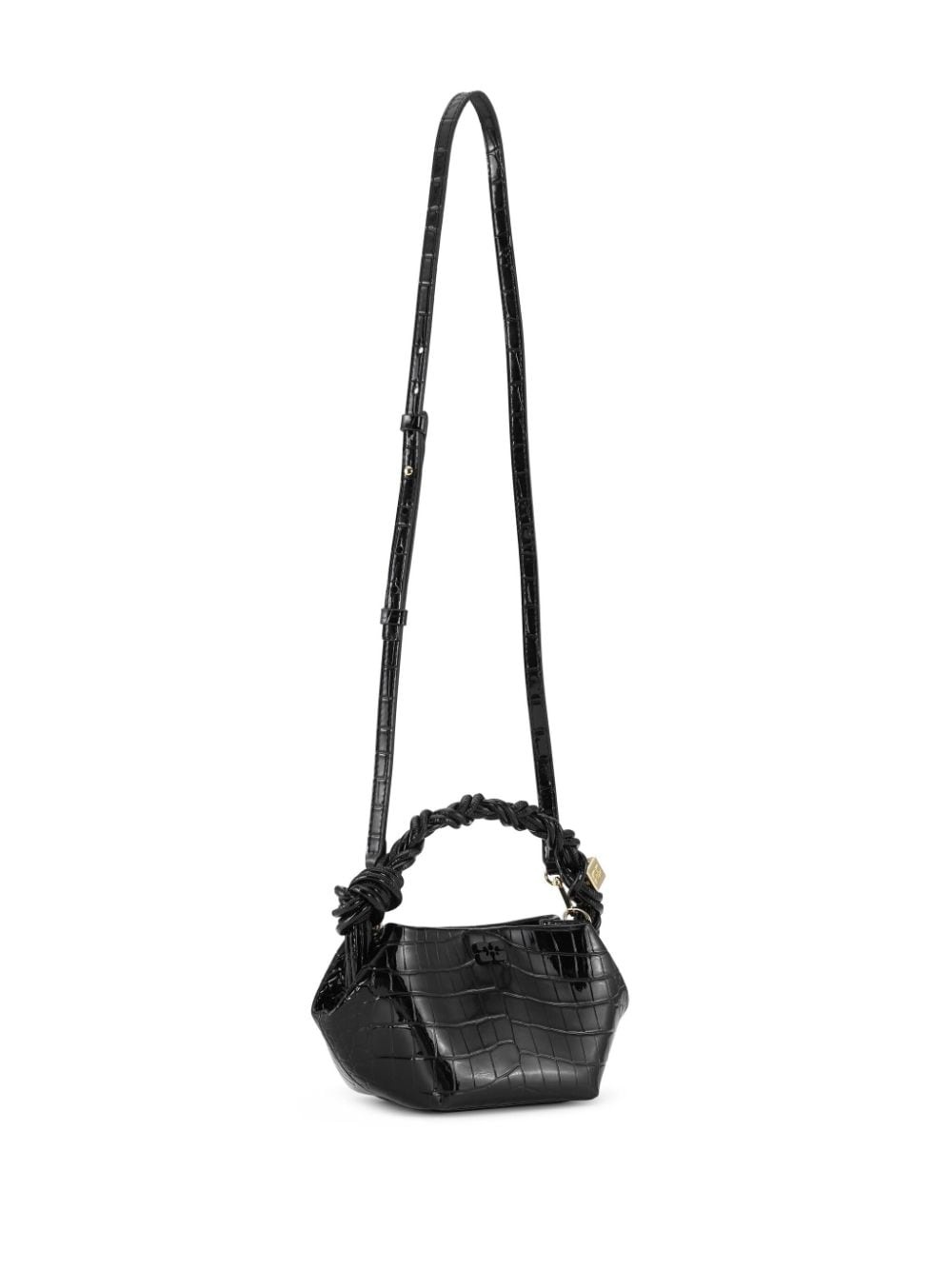 mini Bou croc-embossed leather tote bag - 5