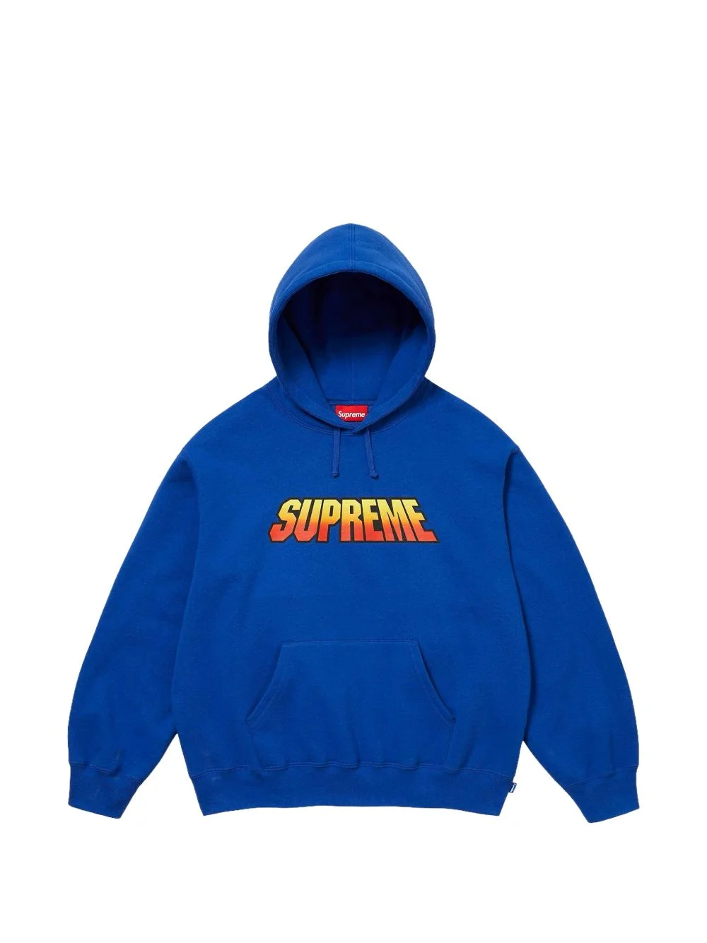 gradient logo-print hoodie - 1