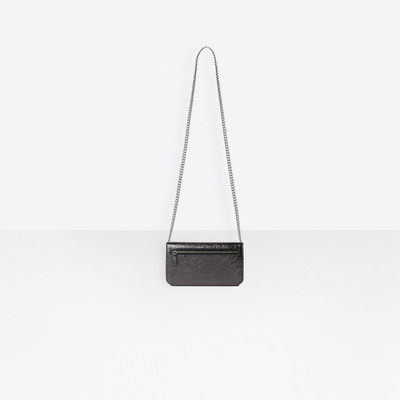 BALENCIAGA Cash Phone Holder With Chain outlook