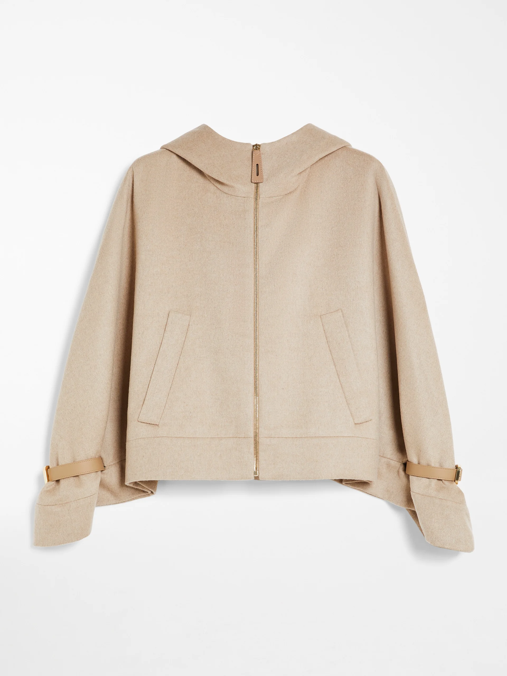 SERIO Wool-blend hooded cape - 1