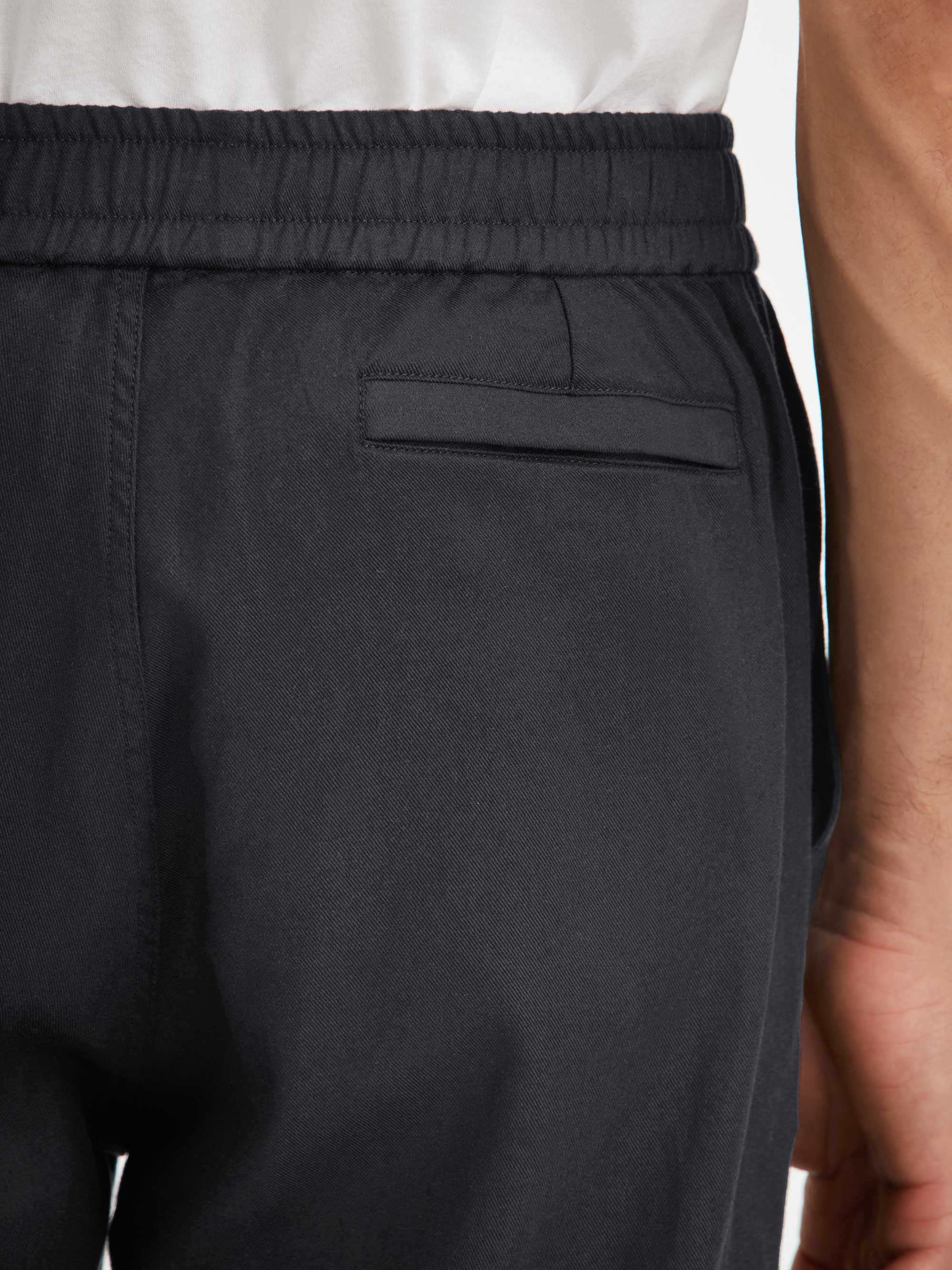 Men's Trousers Harris Lyocell Cotton Navy - 5