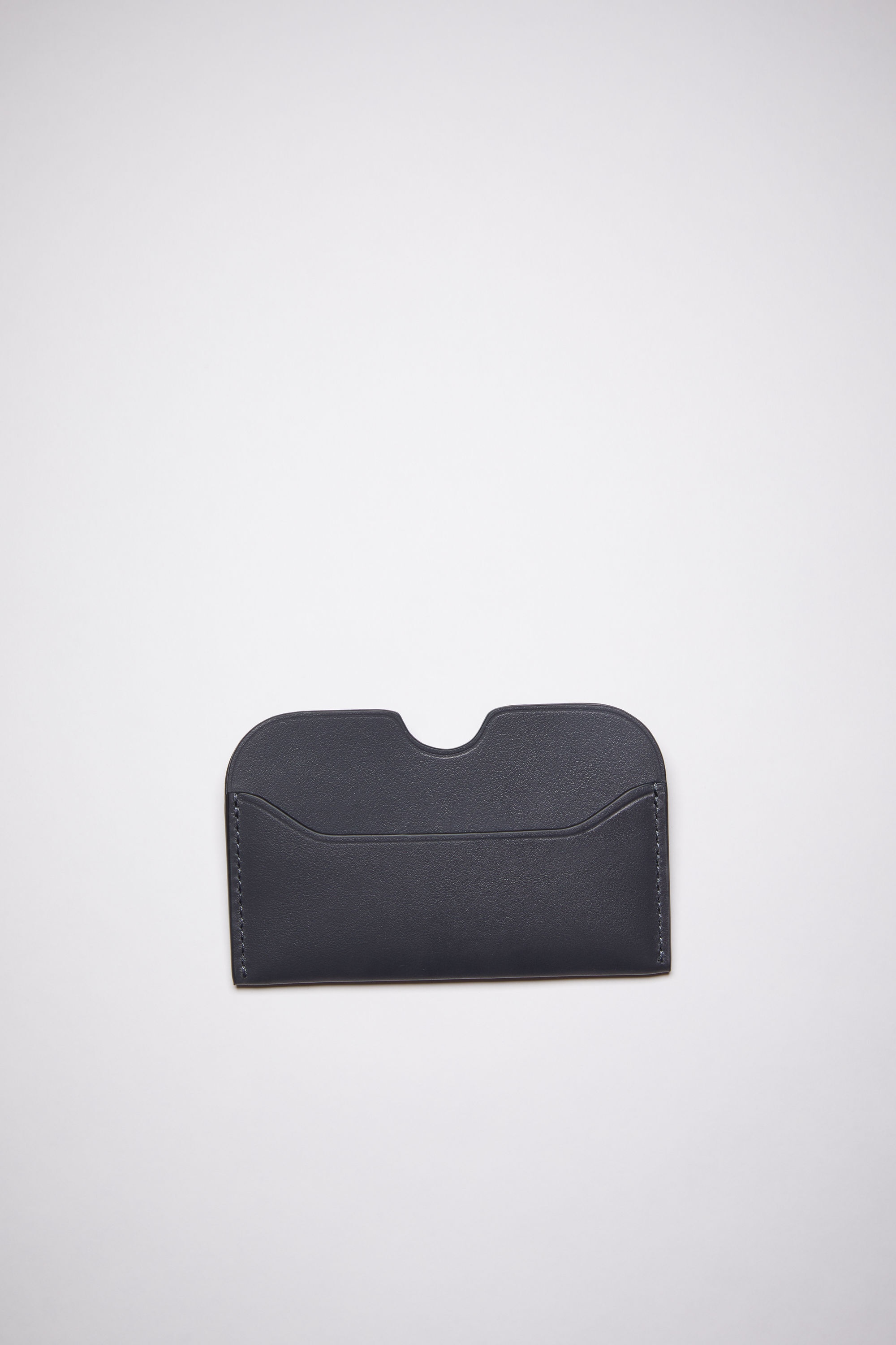 Leather card case - Dark Blue - 2