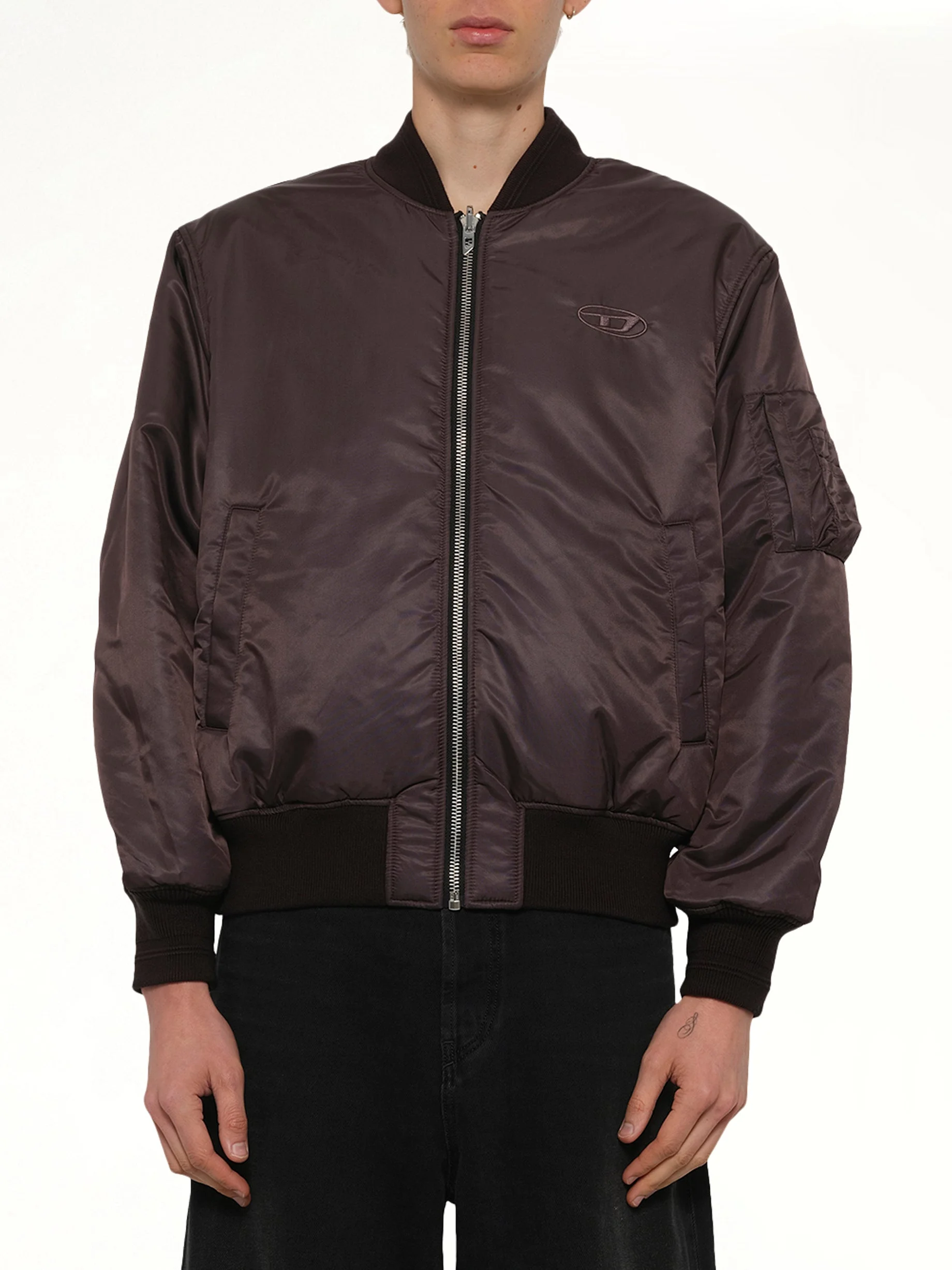 W-TYPE-D1 Bomber Jacket in Brown - 1