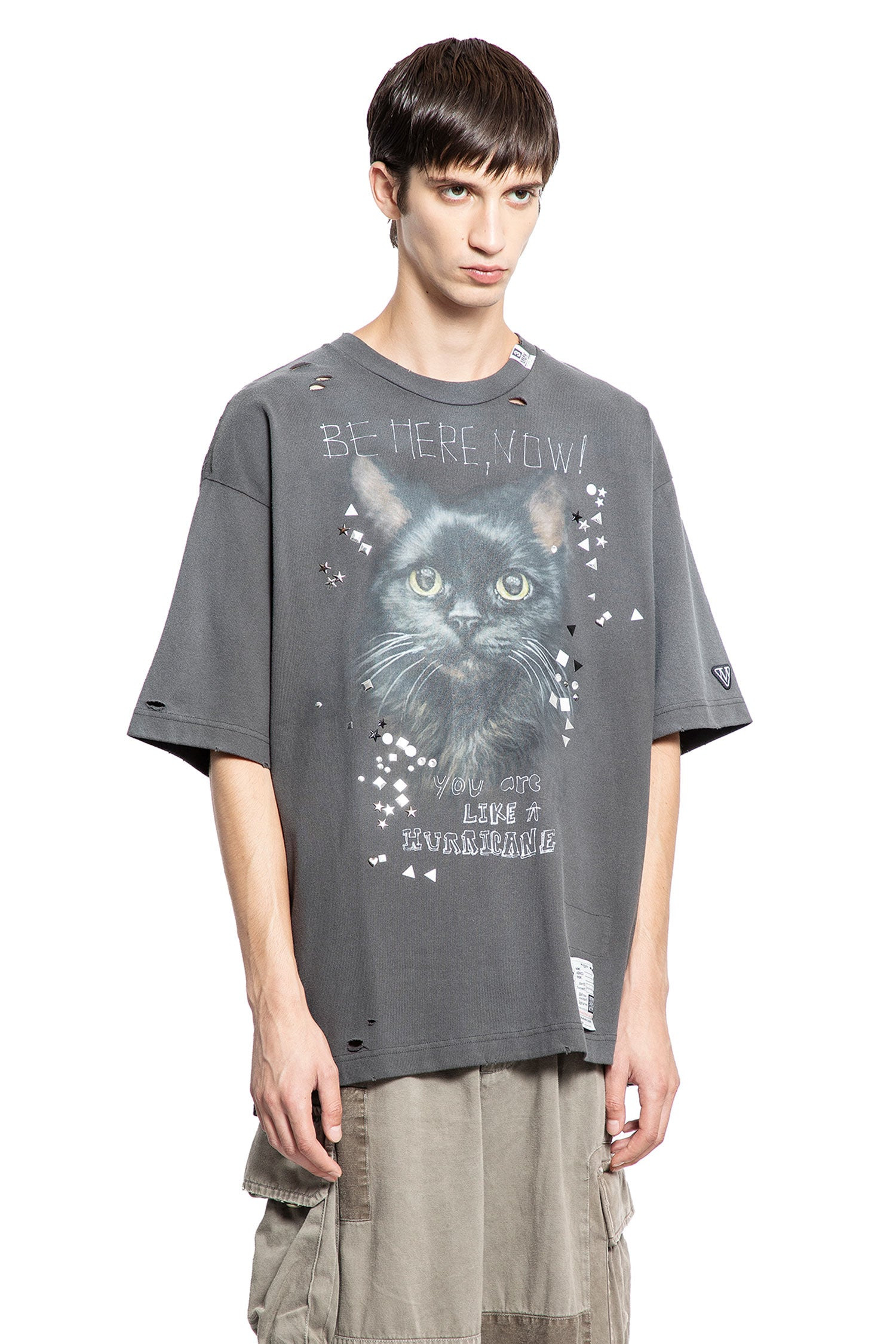 Embellished Distressed Tee - 2