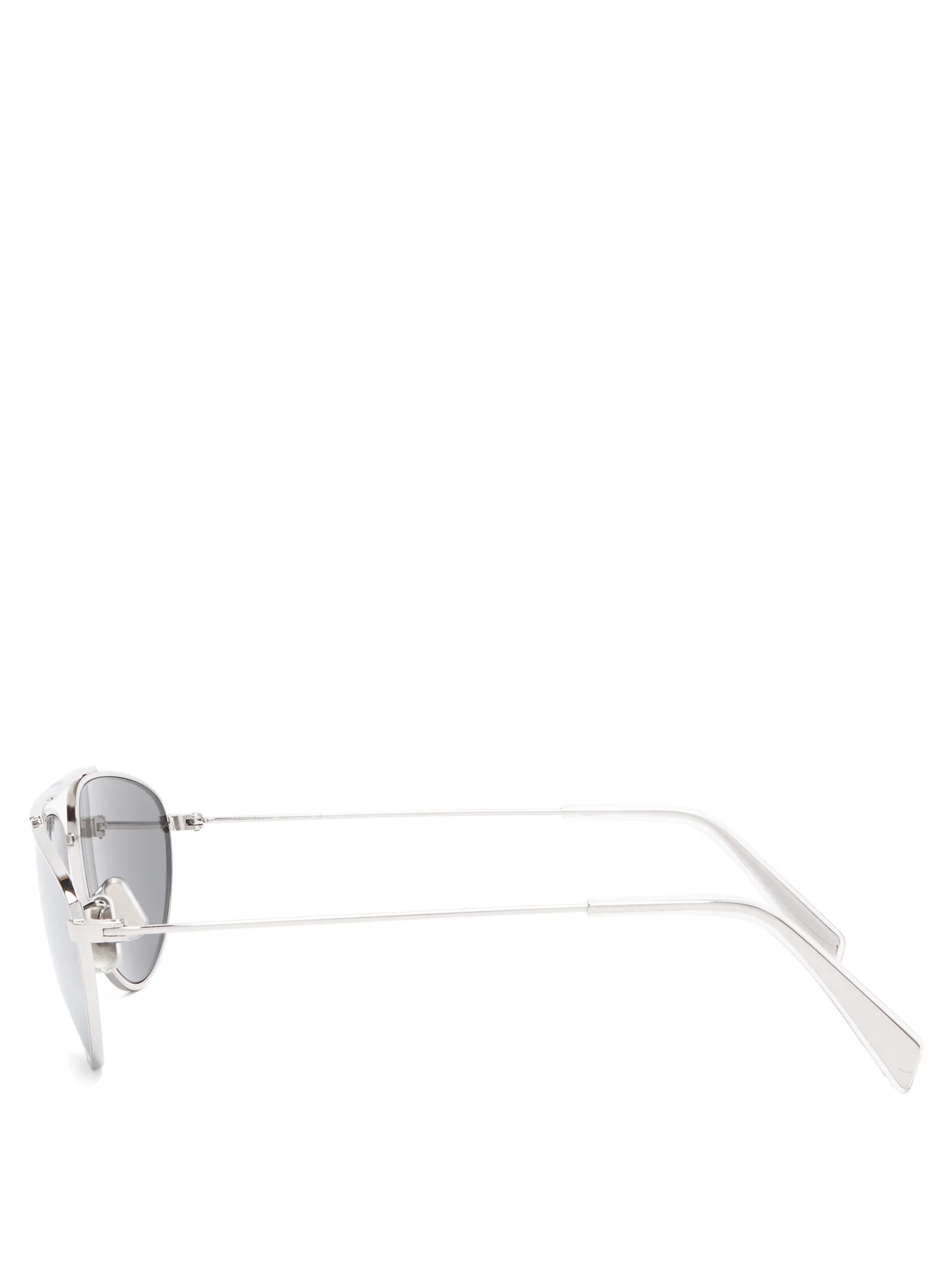 Mirrored aviator metal sunglasses - 3