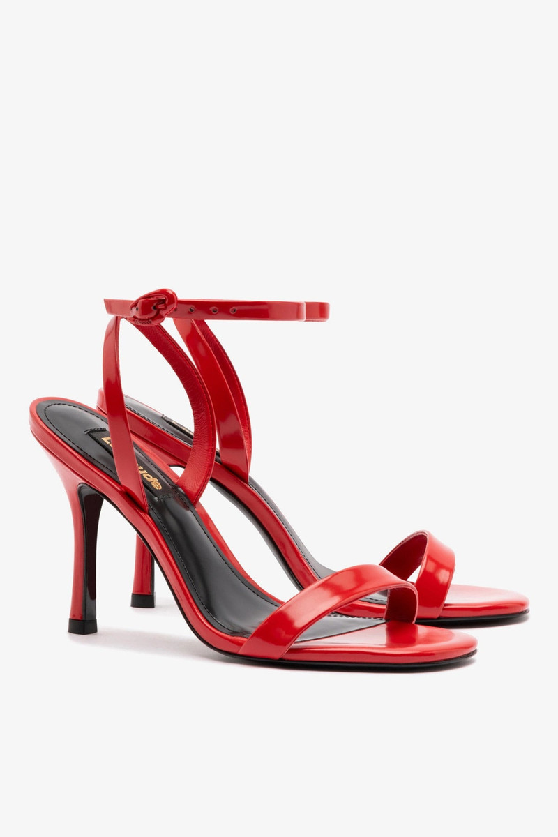 Veronina Sandal In Scarlet Patent Leather 3