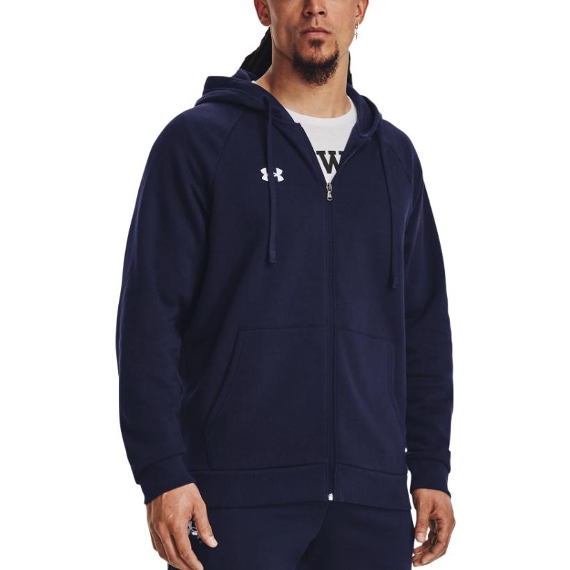Under Armour Rival Fleece FZ Hooded Jacket 'Navy Blue' 1379767-410 - 4