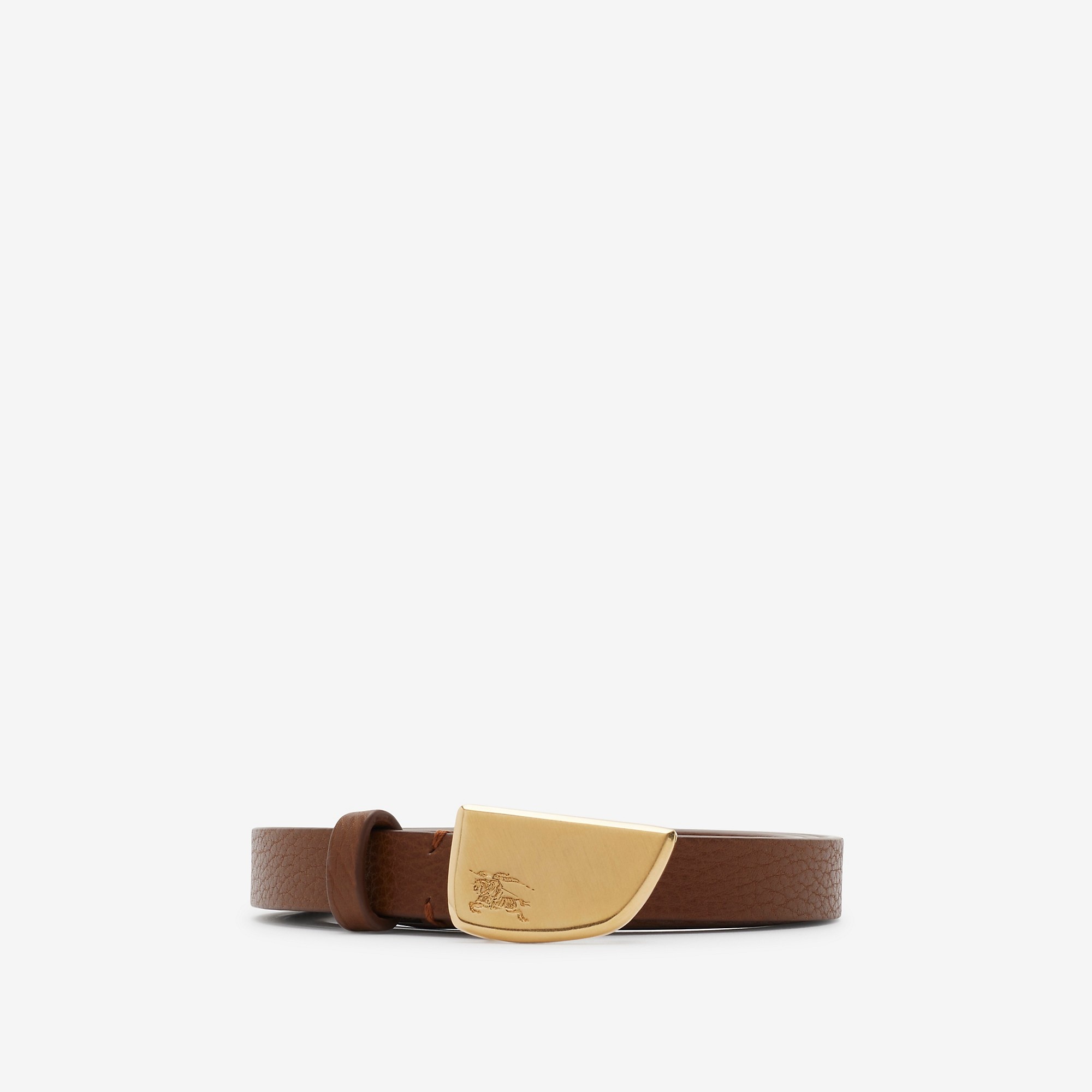 Thin Leather Shield Belt - 1