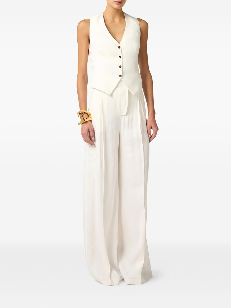 ELISABETTA FRANCHI asymmetric cuts waistcoat outlook