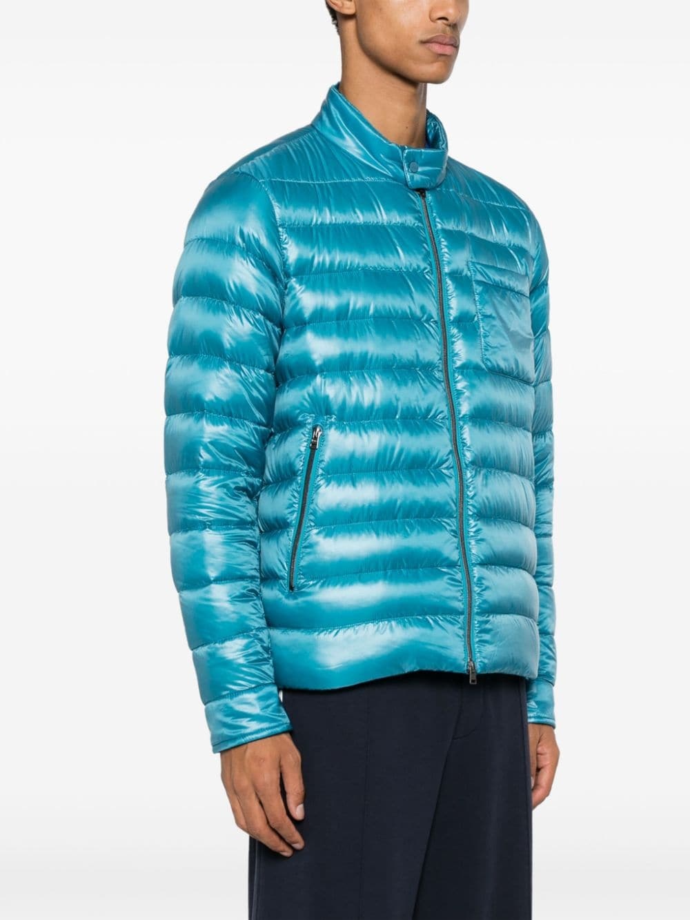 zip-up padded jacket - 3