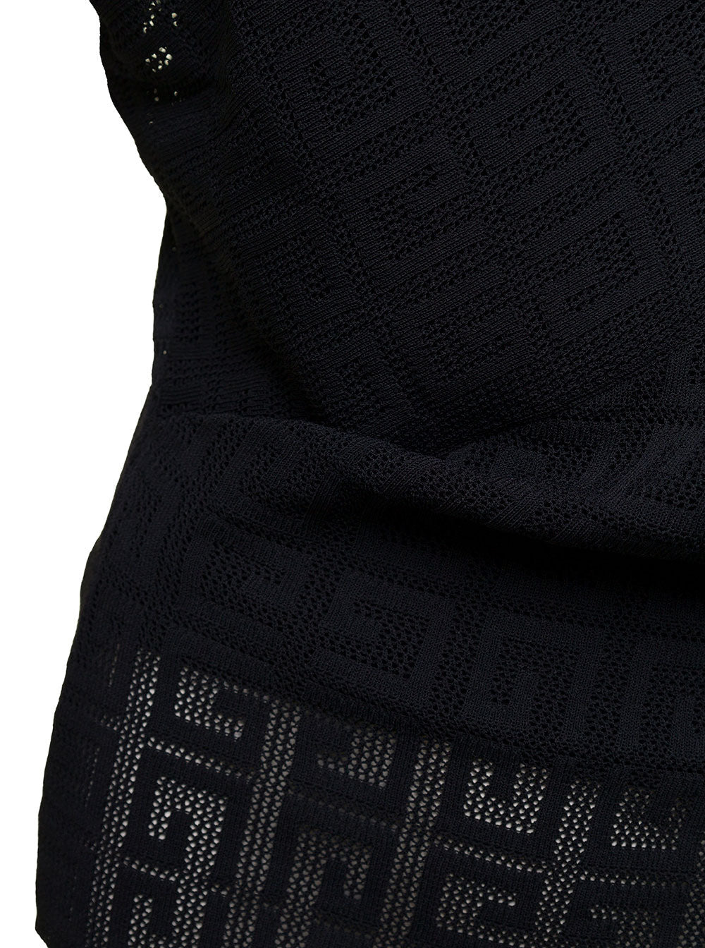 Givenchy Women Black Top With Draped Neckline In Viscose Woman - 3