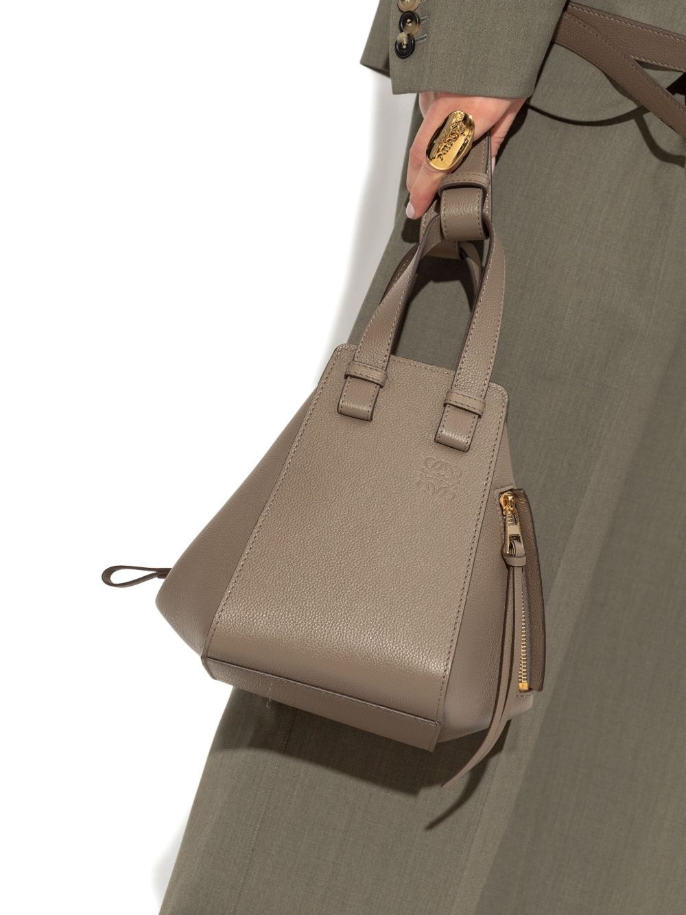 Hammock leather tote bag - 4