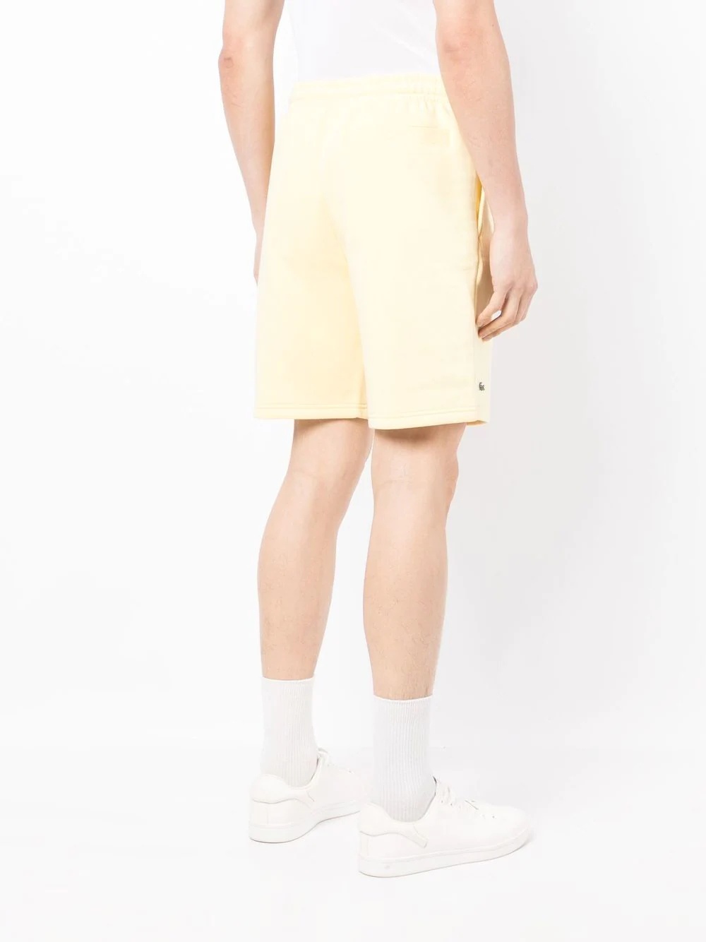 logo-embroidered cotton shorts - 4