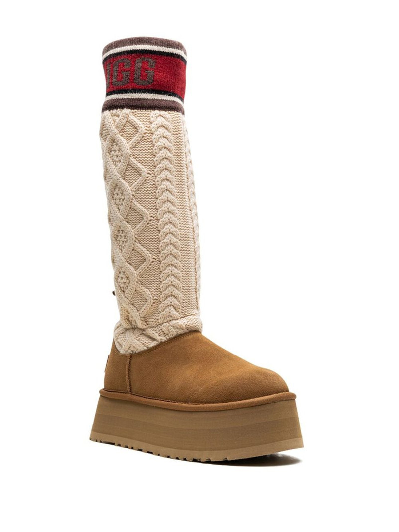 UGG Classic Sweater Letter "Chestnut" boots outlook