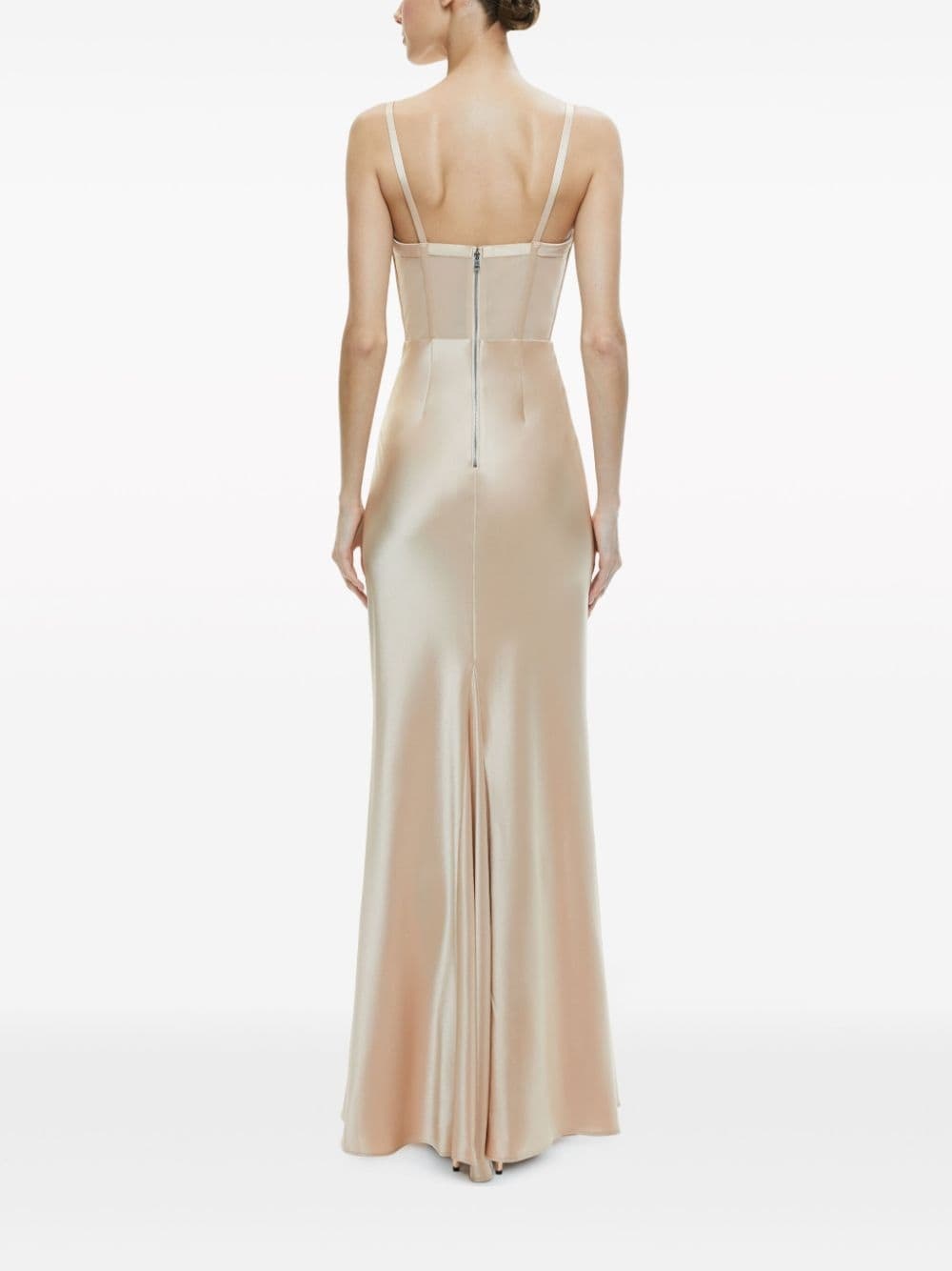 Valentina satin maxi dress - 5