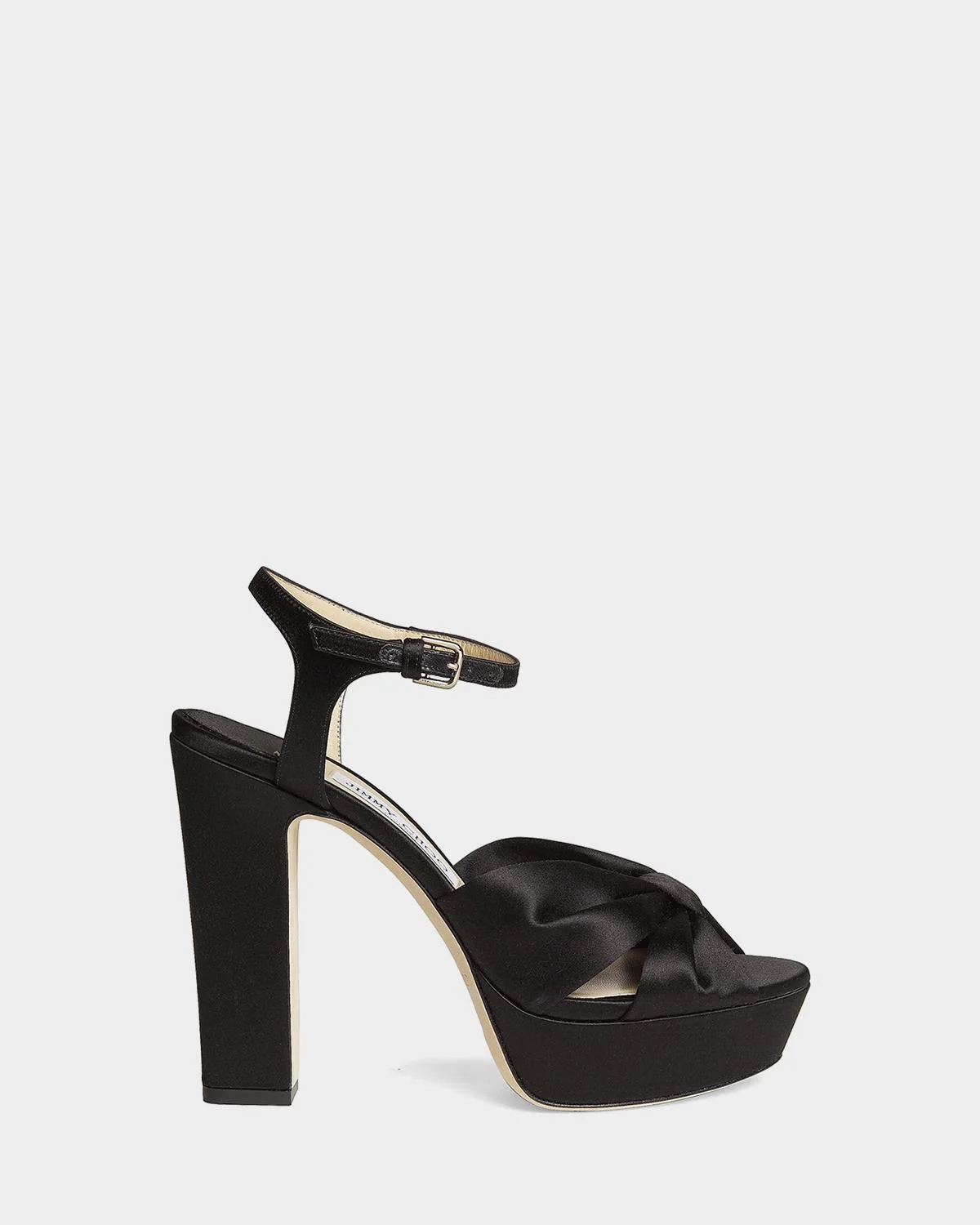 120mm Heloise Satin Platform Sandals - 1