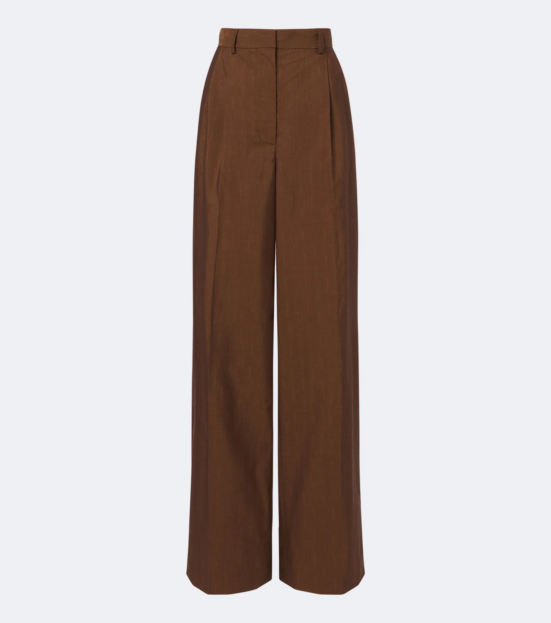 Wool and silk wide-leg pants - 1
