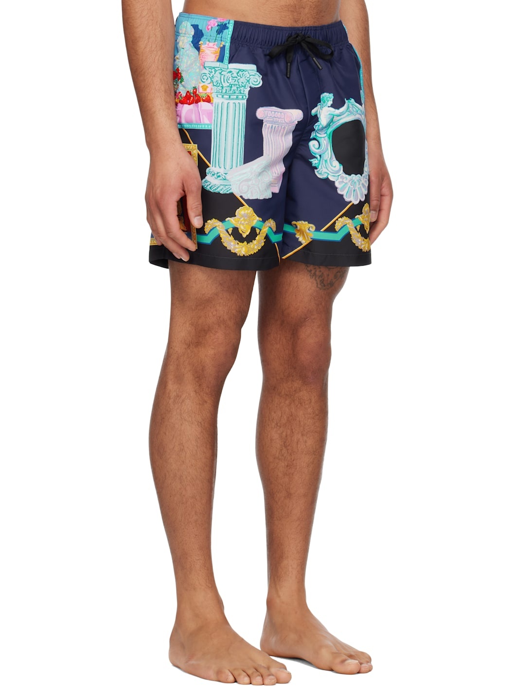 Multicolor Versace Gallery Swim Shorts - 2