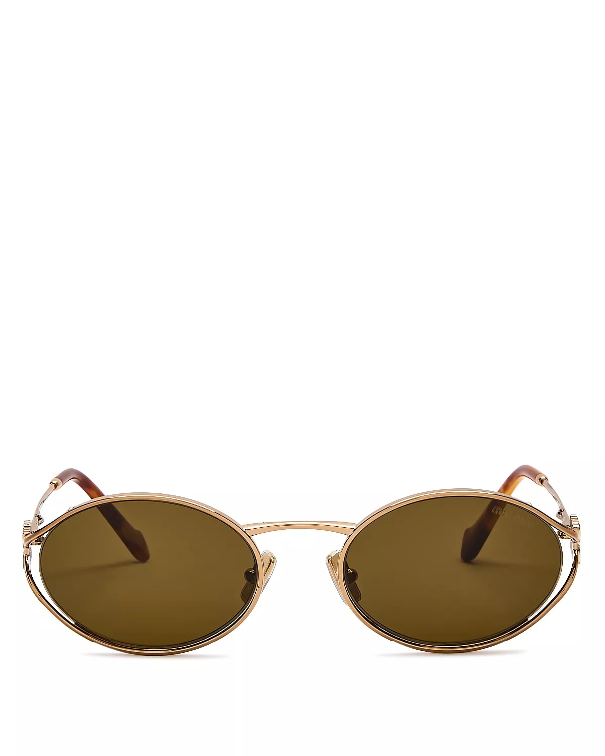 Metal Oval Sunglasses, 54mm - 4