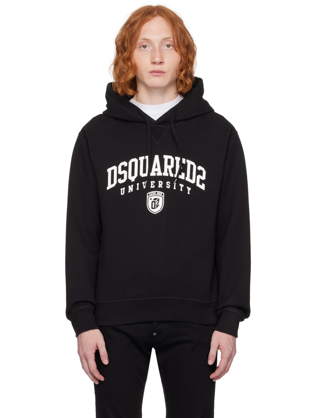 Black 'University' Hoodie - 1