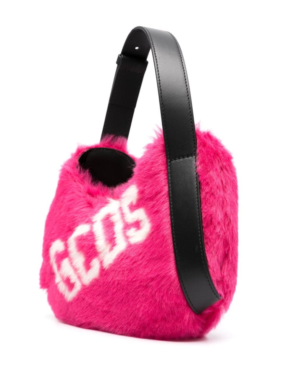 small Comma Faux Fur Logo shoulder bag - 3