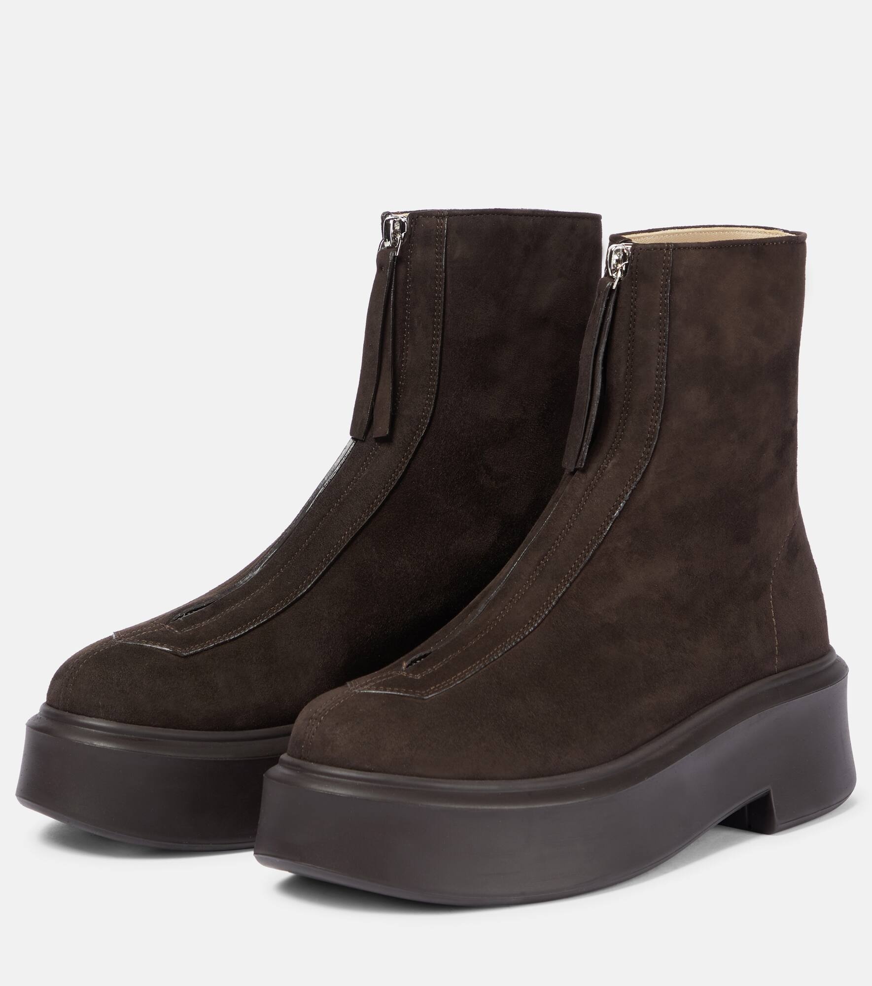 Zipped Boot 1 suede ankle boots - 5