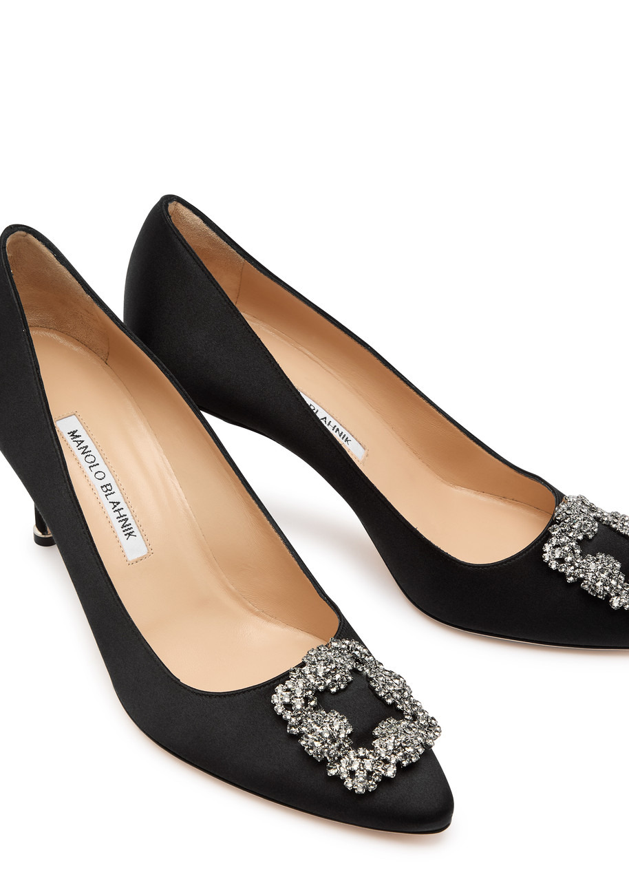 Hangisi 75 silk-satin pumps - 3
