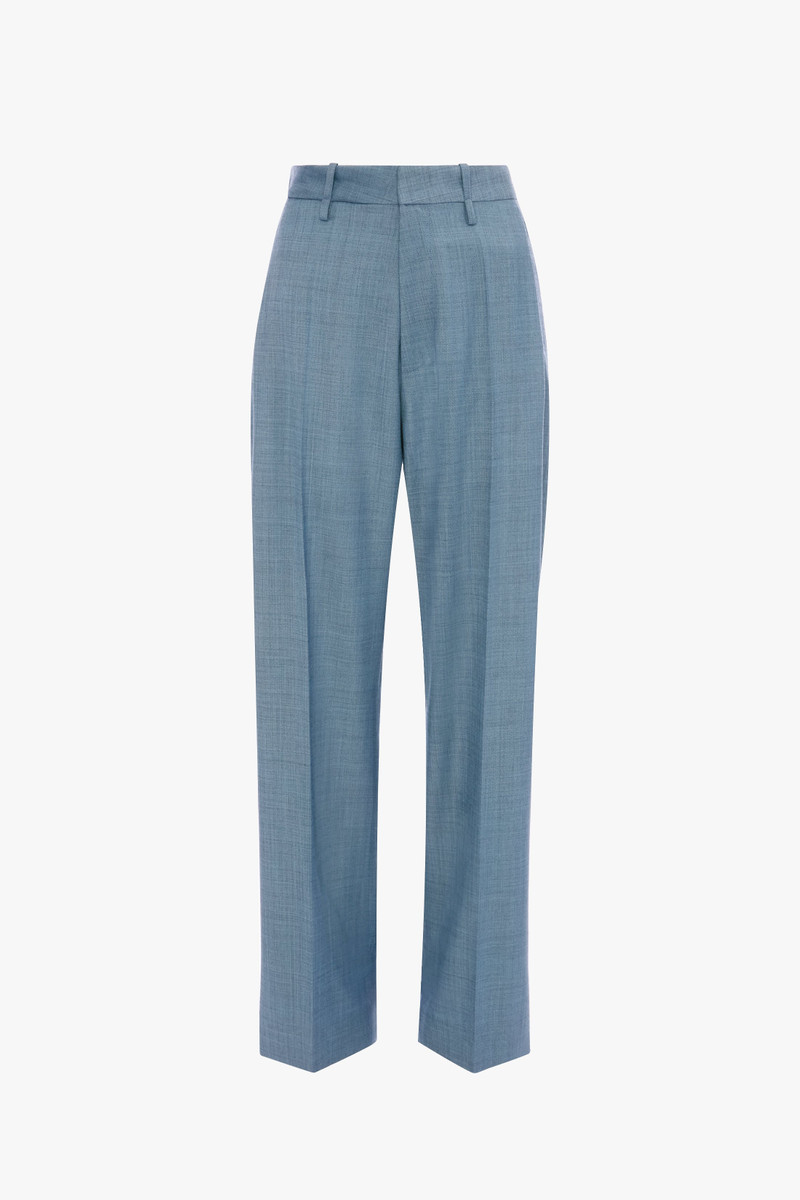 Curved Leg Trouser In Cloud Blue 1