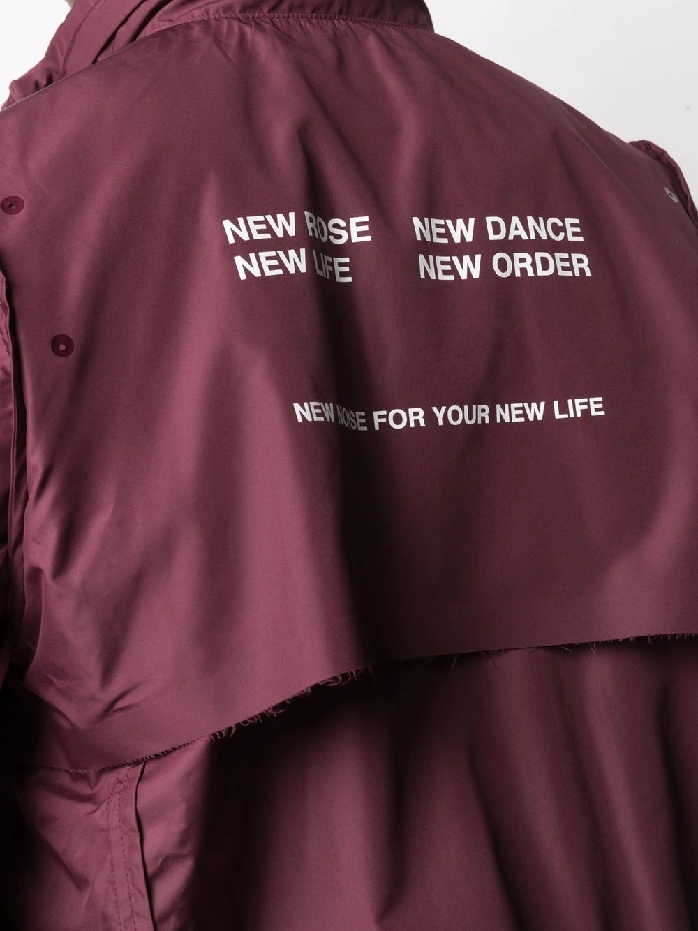 slogan-print lightweight jacket - 6