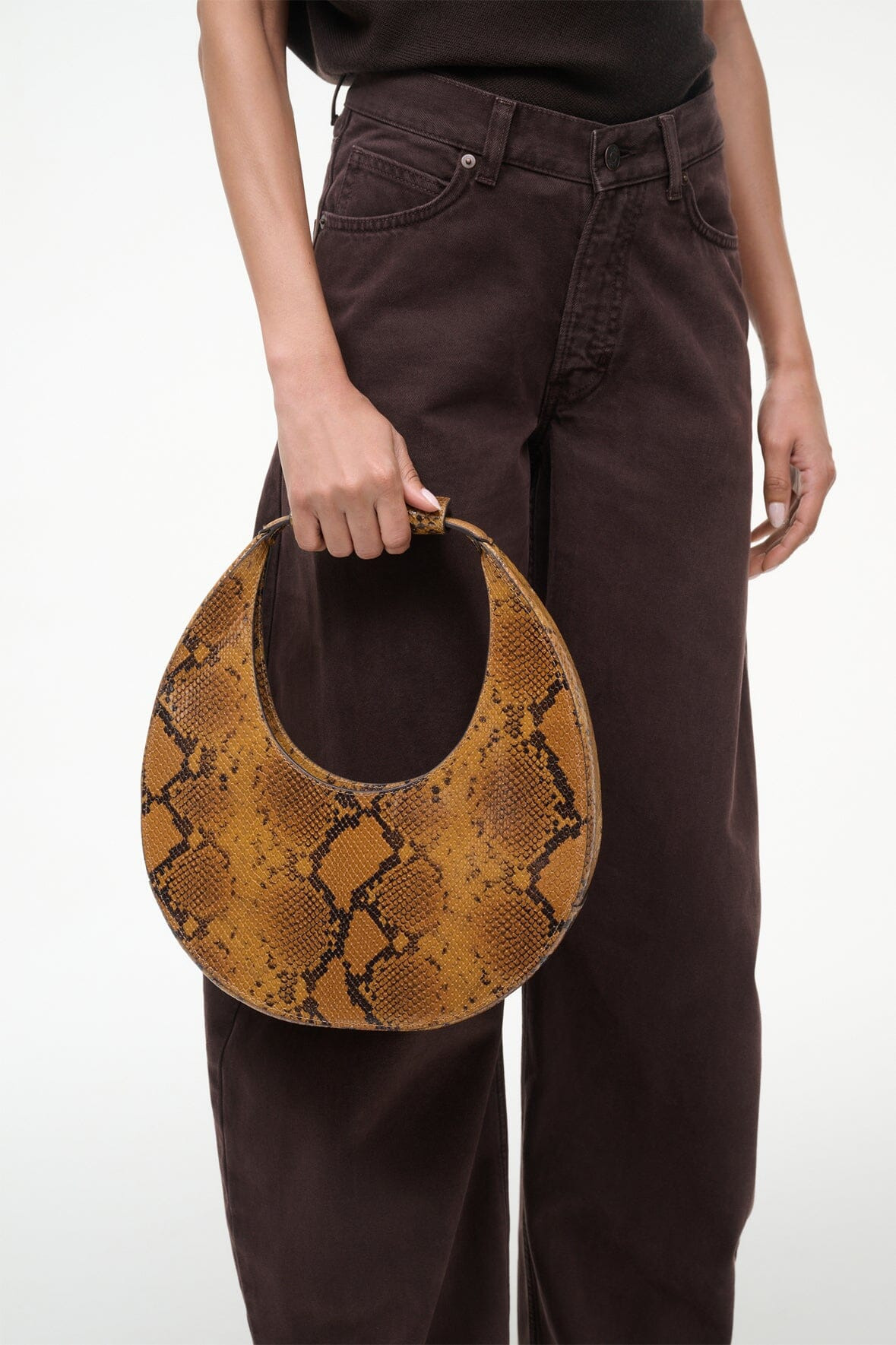 STAUD MOON TOTE BAG SNAKE - 2