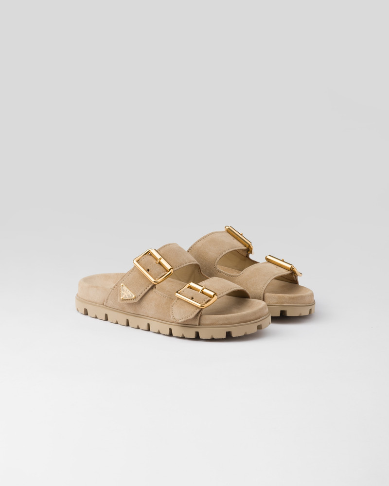 Suede strap slides 1