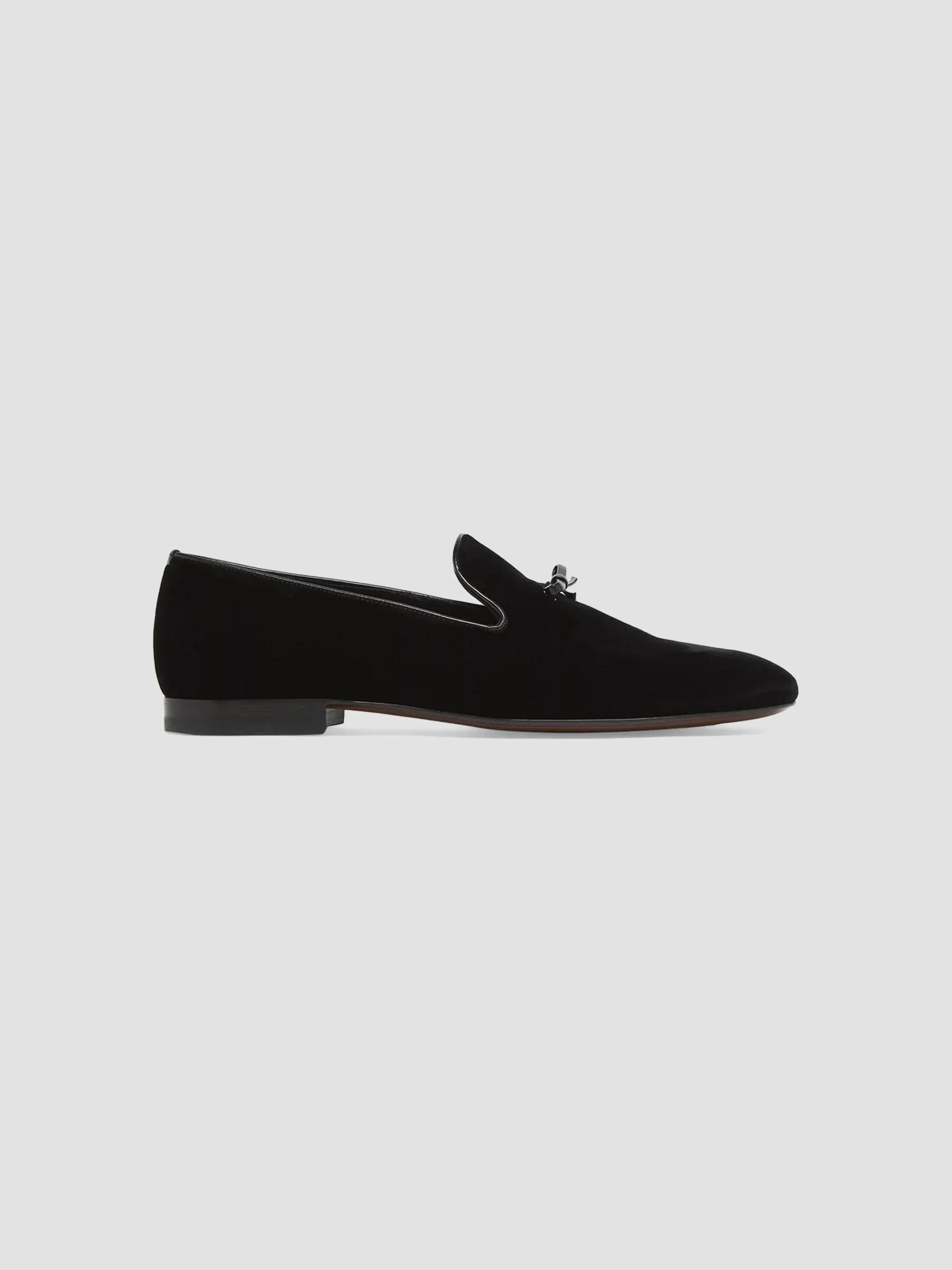 Men's Scott Velvet Slippers - Black - 1
