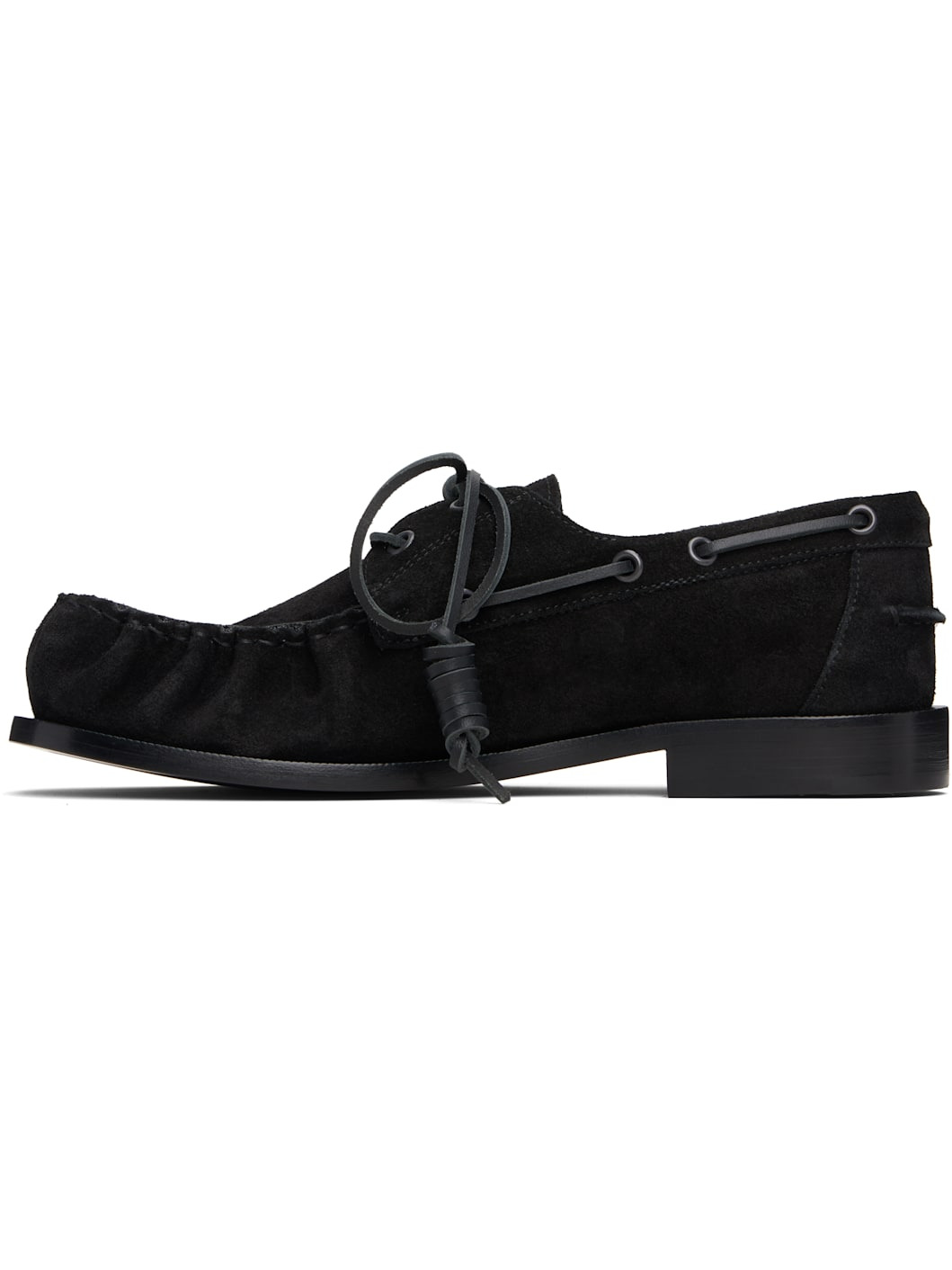 Black Suede Boat Shoes - 3