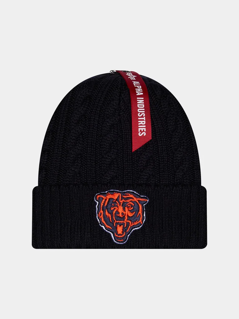 CHICAGO BEARS X ALPHA X NEW ERA SHORT CUFF KNIT BEANIE - 1