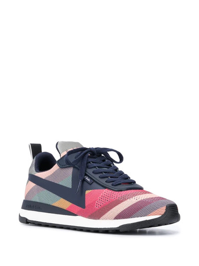 Paul Smith striped-knit low top trainers  outlook