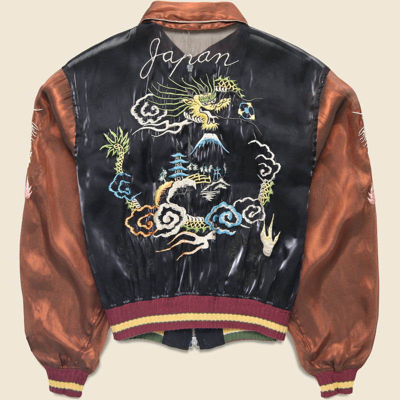 Kapital Sheer Pearl Mosquito Guard Vietnam Jacket - Black/Brown outlook