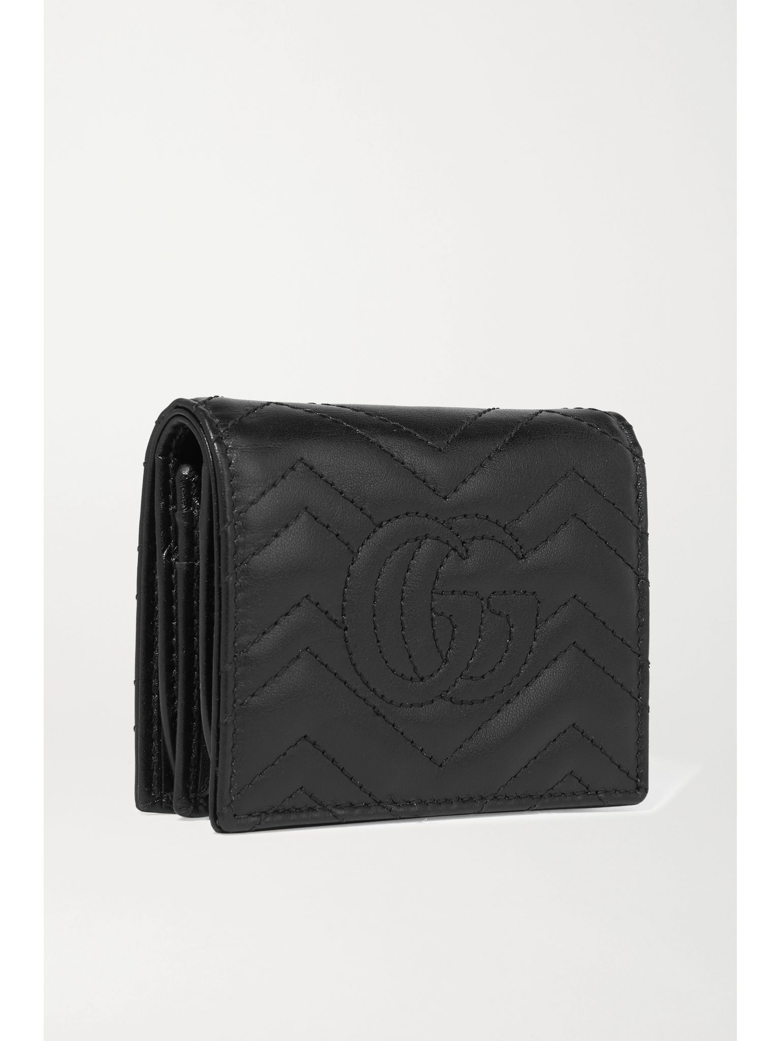 GG Marmont quilted leather wallet Black - 3