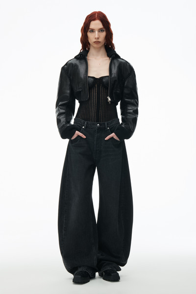 Alexander Wang Oversized Low Rise Jean in Denim outlook
