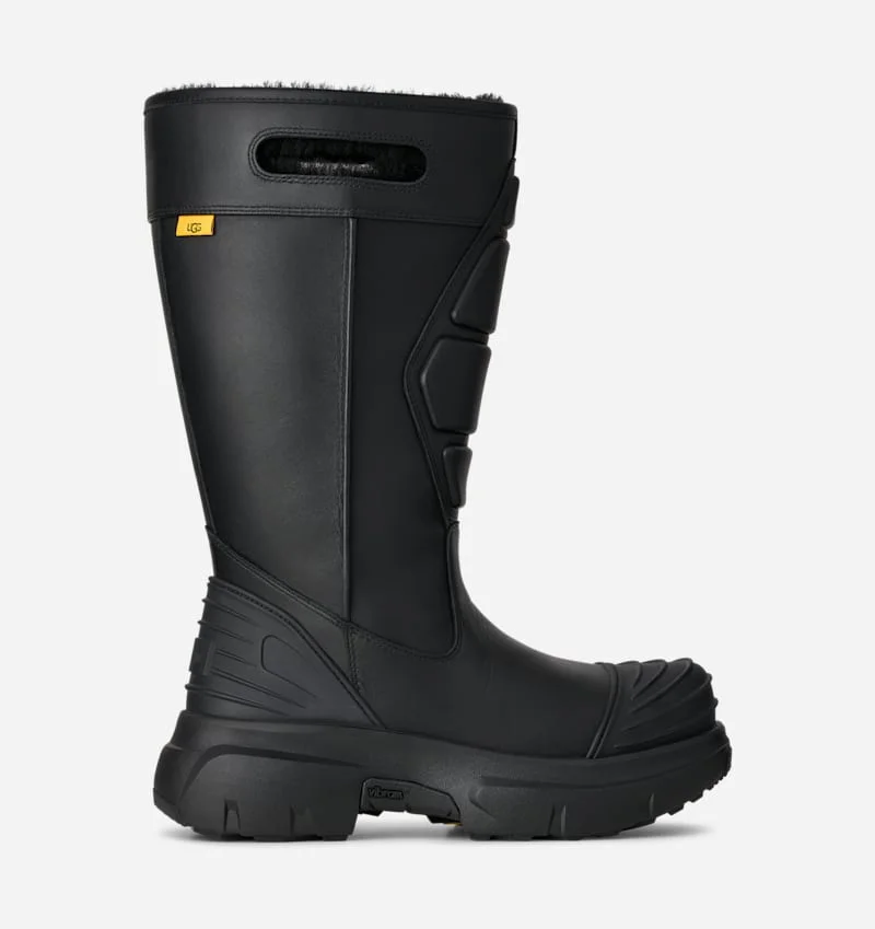 ® Willy Chavarria Guard Boot Sheepskin in Black - 1